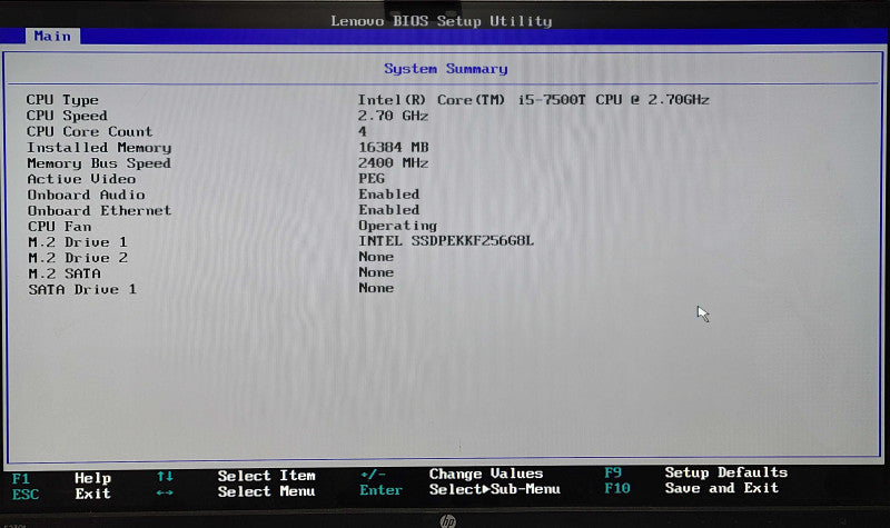 Lenovo ThinkCentre M910x, i5-7500T 2.70GHz, 16GB DDR4, 256GB Nvme, RX 460 4GB