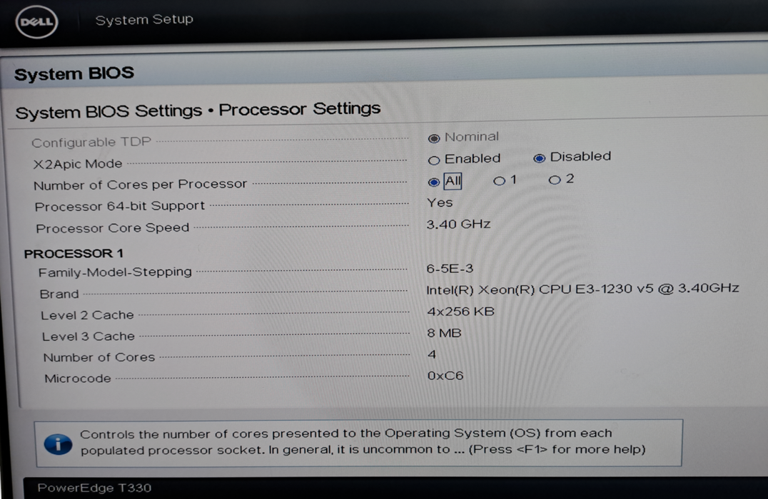 Dell PowerEdge T330 | Xeon E3-1230 v5 @3.40GHz | 16GB DDR4 | H730 | 2x 495W