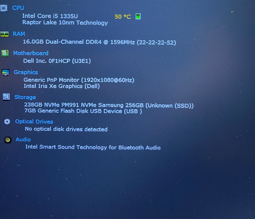 Dell Latitude 5440 Core i5-1335U 1.30GHz 16GB RAM 256GB SSD