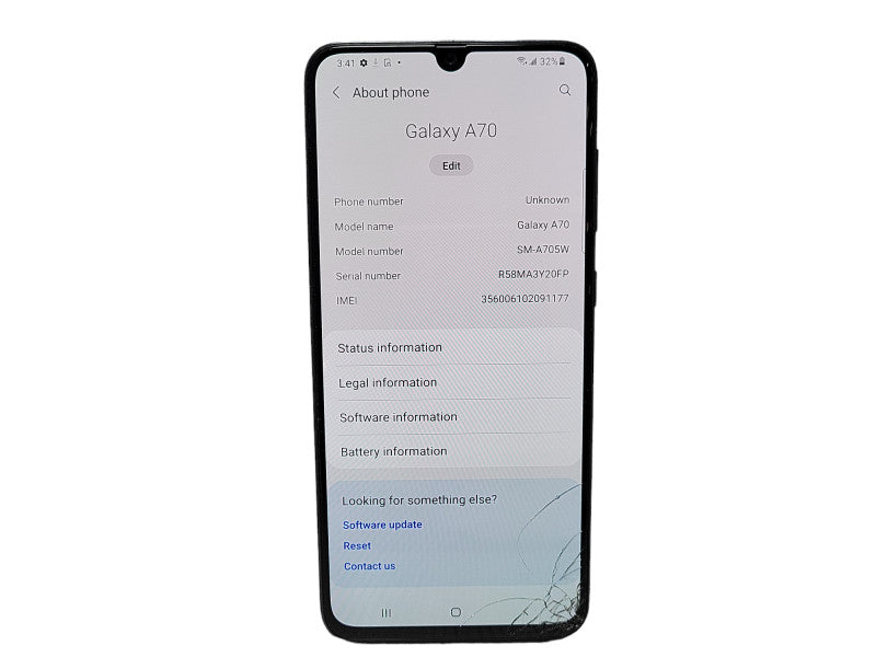 Samsung Galaxy A70 128GB (SM-A705W) READ $
