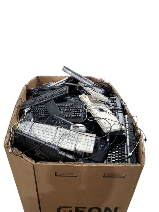 Bin of Assorted Wired Keyboards/Mice (AS-IS) Approx 585lbs