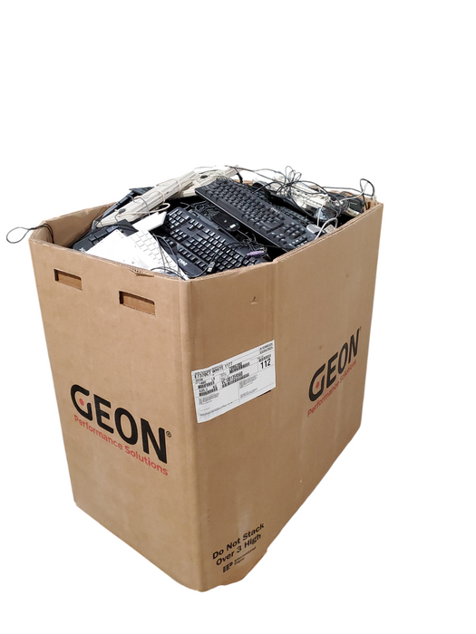 Bin of Assorted Wired Keyboards/Mice (AS-IS) Approx 585lbs