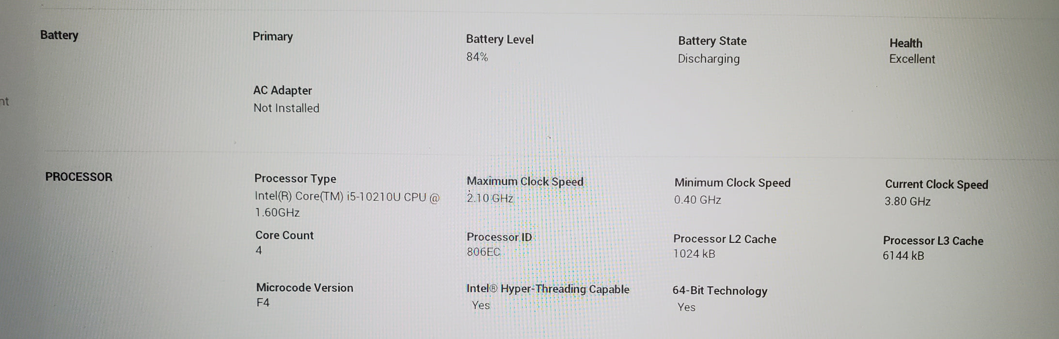 Dell XPS 13 7390 FHD i5-10210U 8GB RAM 256GB