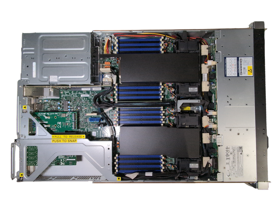 SUPERMICRO H12DSU-IN w/ 2x AMD EPYC 7542 2.90GHz, 16GB DDR4, No HDD, 2x PSU