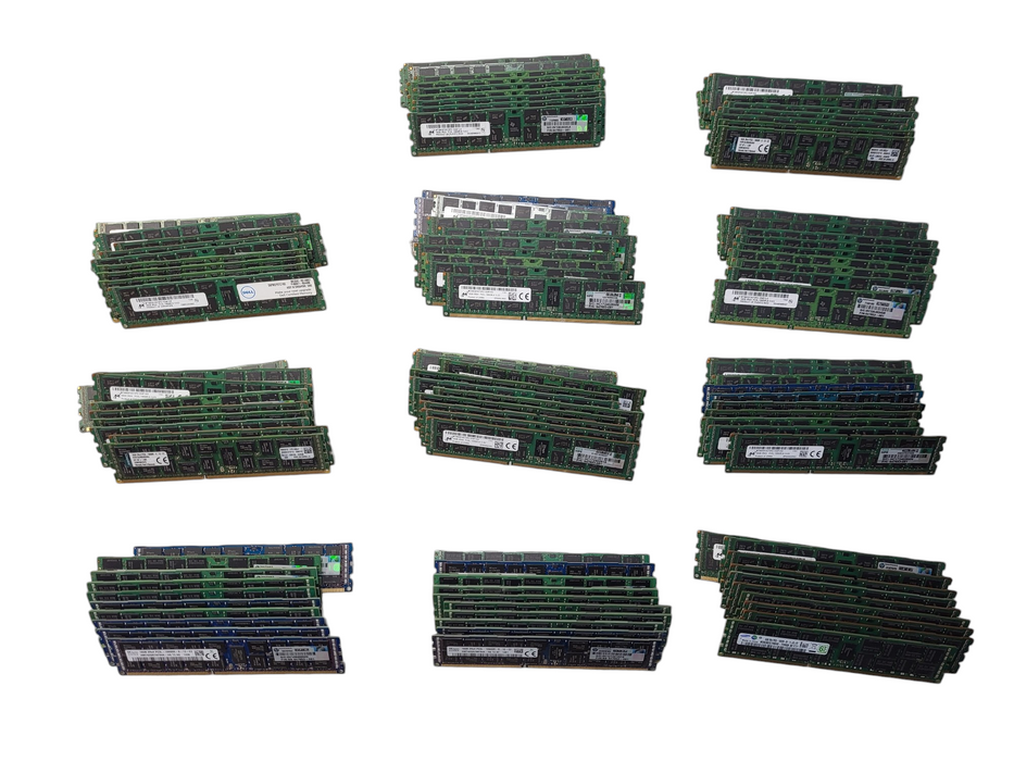 Lot of 110x Various Brands 16GB PC3L-10600R Server RAM
