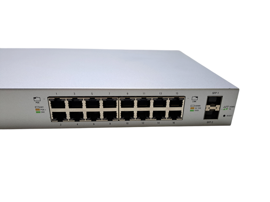 Ubiquiti UniFi US-16-150W | 16-Port Gigabit PoE Managed Switch