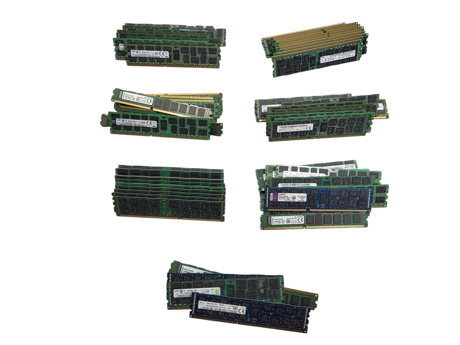 Lot of 65x Various Brand 16GB PC3L-12800R Server RAM