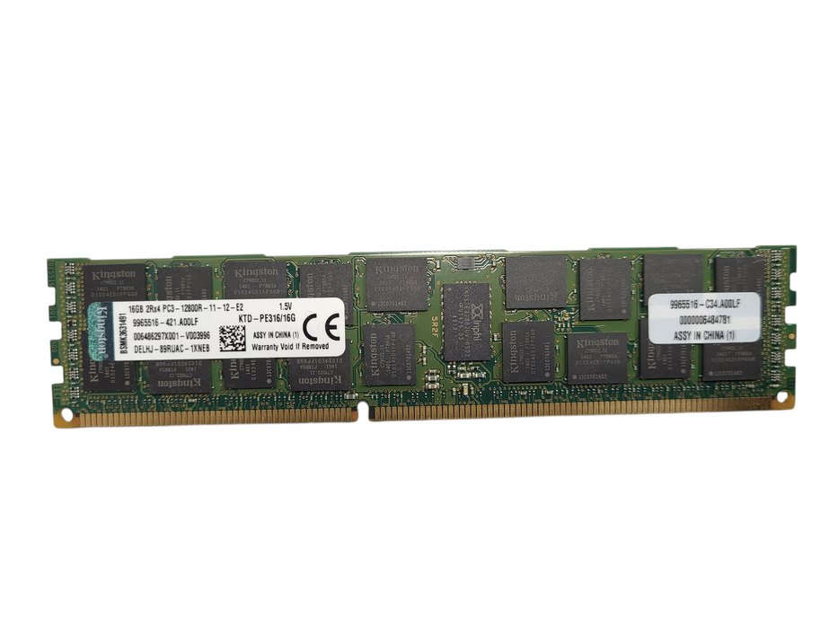 Lot of 128x Various Brand 16GB PC3-12800R Server RAM