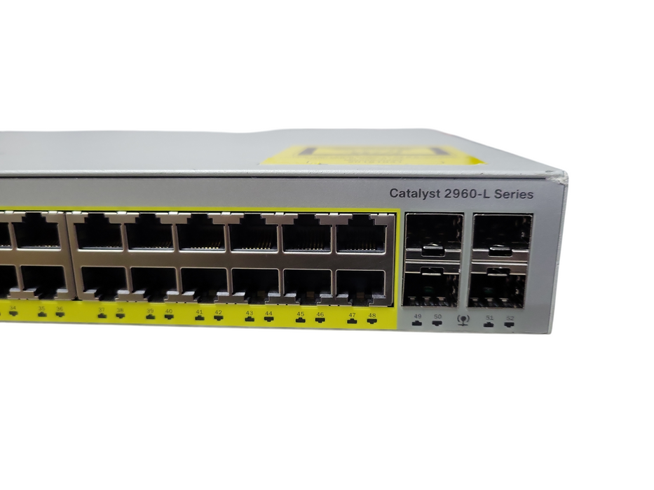 Cisco WS-C2960L-48PS-LL Catalyst 2960 Series 48 Port 1Gb RJ45 PoE Network