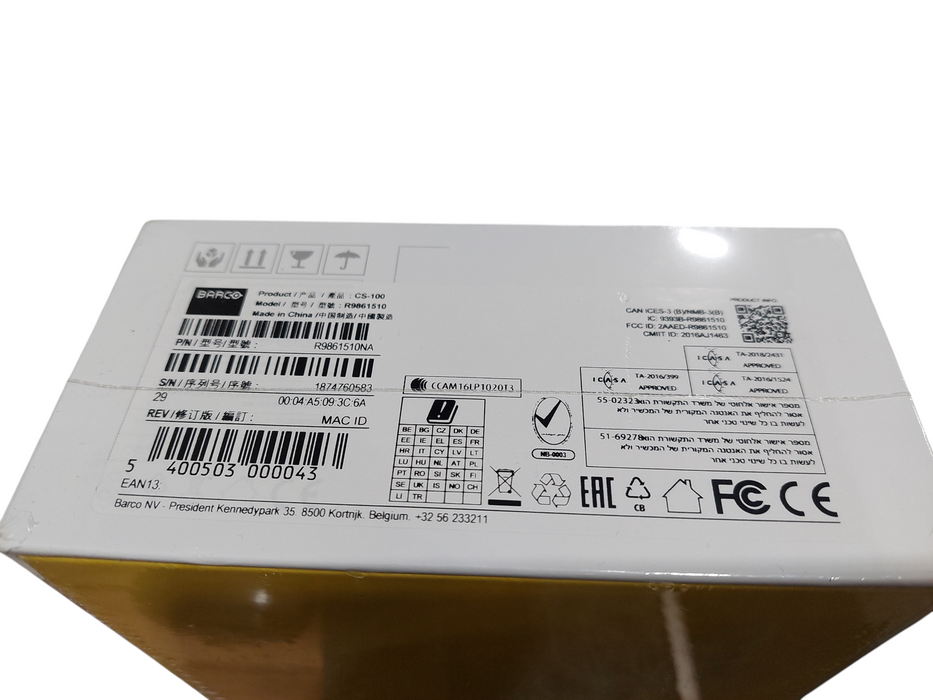 Barco ClickShare CS-100  Model: R9861510NA ( NEW ) Wireless Presentation System
