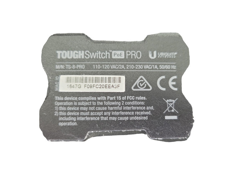 UBIQUITI TOUGHSWITCH PoE PRO 8 PORT MANAGED ETHERNET SWITCH 150W TS-8-PRO  %