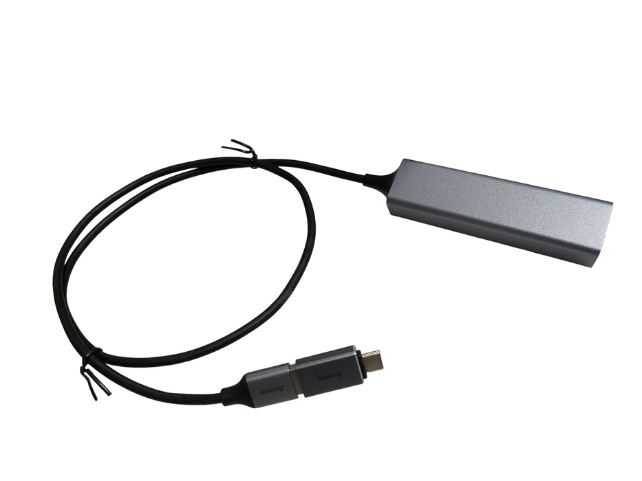 Aceele USB 3.0 x 3 Lan Network Adapter USB C Type Power Cable Adapter