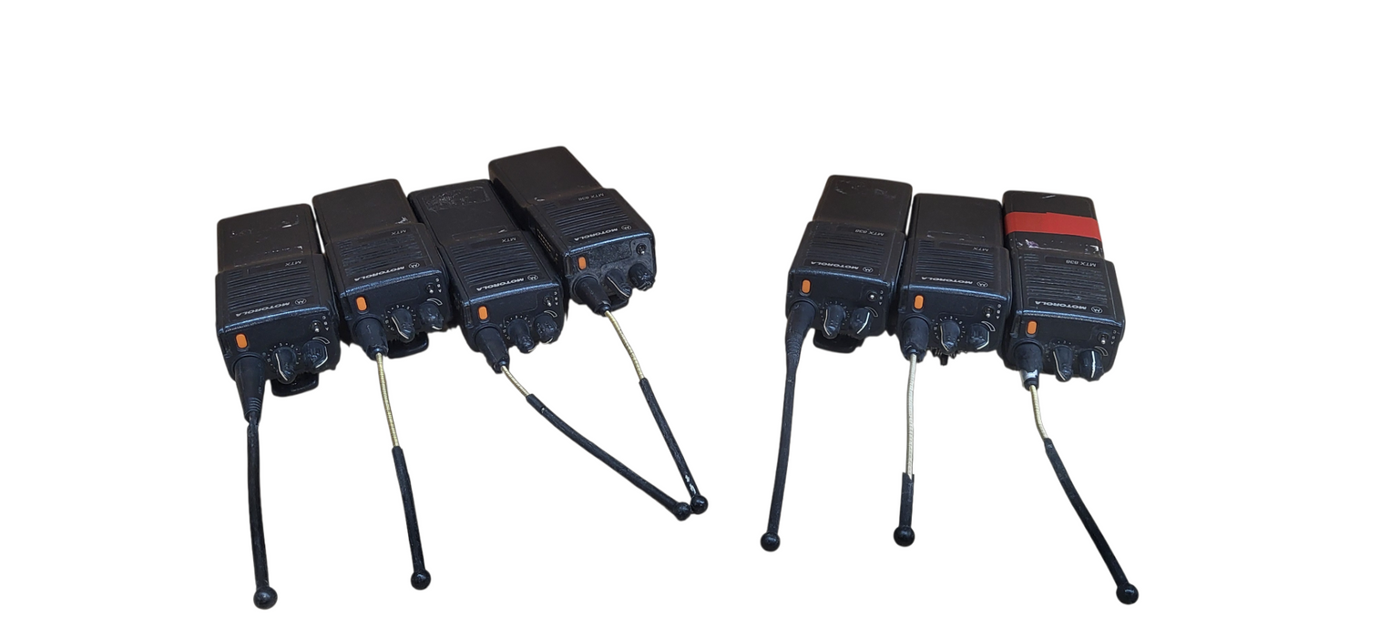 Lot of 7x Motorola MTX838  Portable Two-Way Radio Handheld Transceiver|READ
