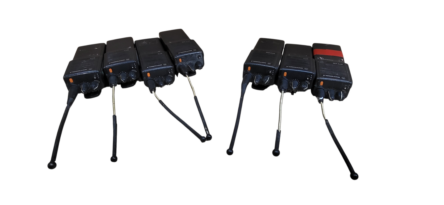 Lot of 7x Motorola MTX838  Portable Two-Way Radio Handheld Transceiver|READ
