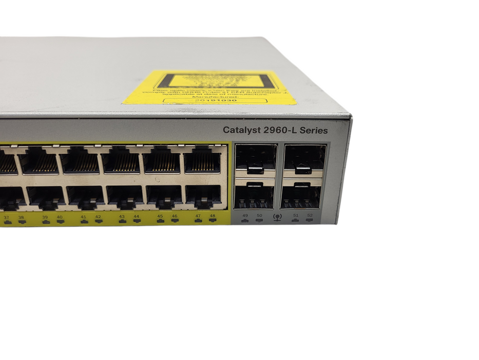 Cisco Catalyst WS-C2960-L-48PS-LL 48-Port PoE+ Managed Network Switch