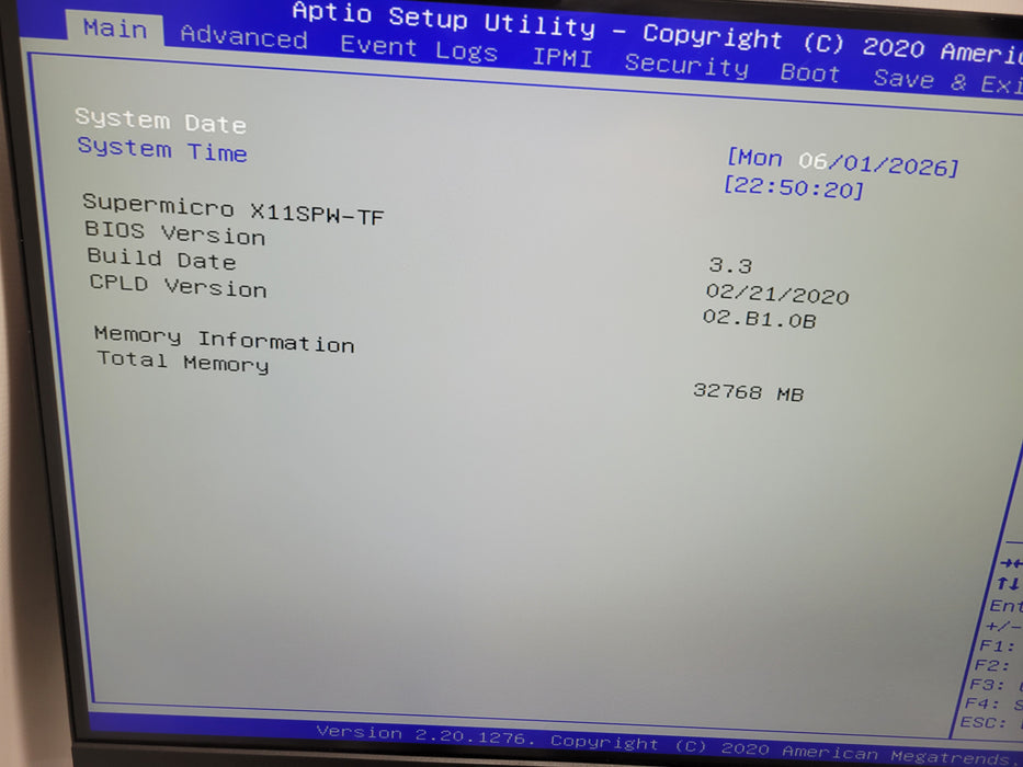 Supermicro X11SPW-TF - Xeon Silver 4110 32GB DDR4 600W PSU