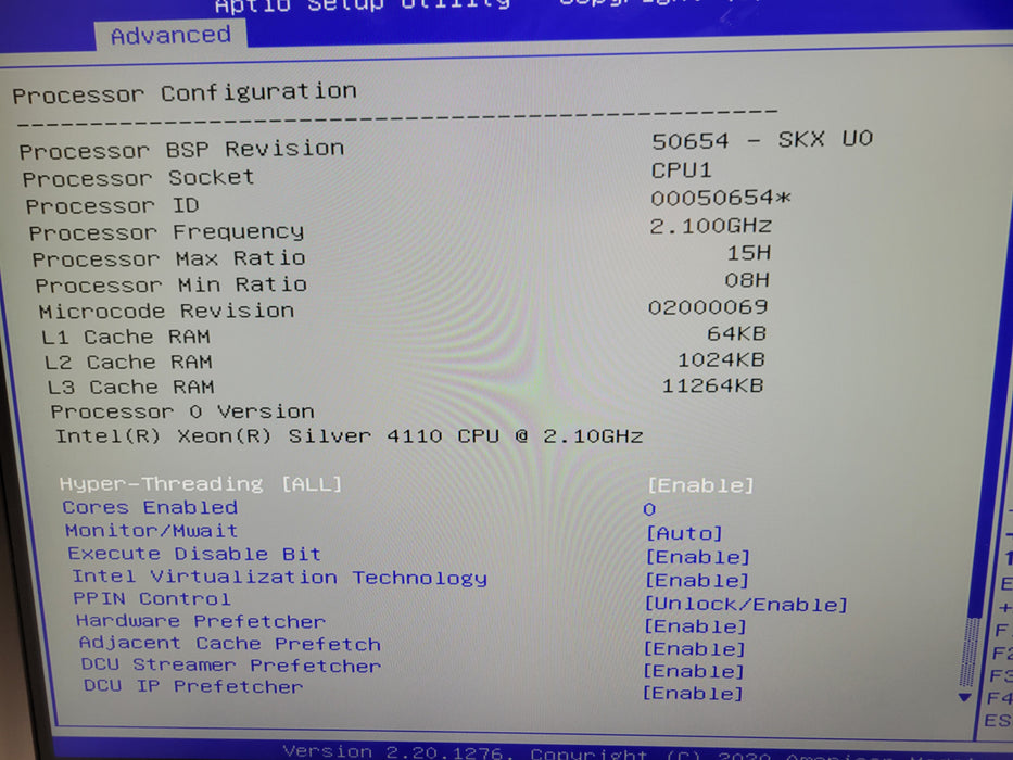 Supermicro X11SPW-TF - Xeon Silver 4110 32GB DDR4 600W PSU