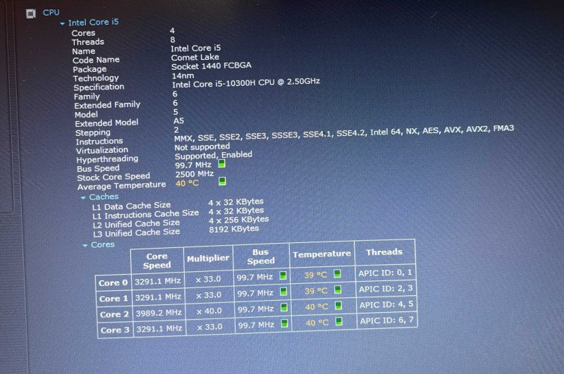 Dell Latitude 5511 i5-10300H 16GB RAM 256SSD Missing \\"Fn\\" Key READ!  Lap200
