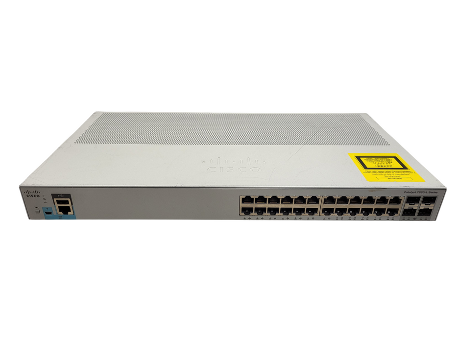 Cisco WS-C2960L-24TS-LL 24-port 1GB RJ-45 4-port SFP Network Switch
