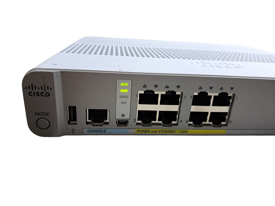 Cisco WS-C2960CX-8PC-L V02 | 8-Port Gigabit PoE 124W Silent Switch