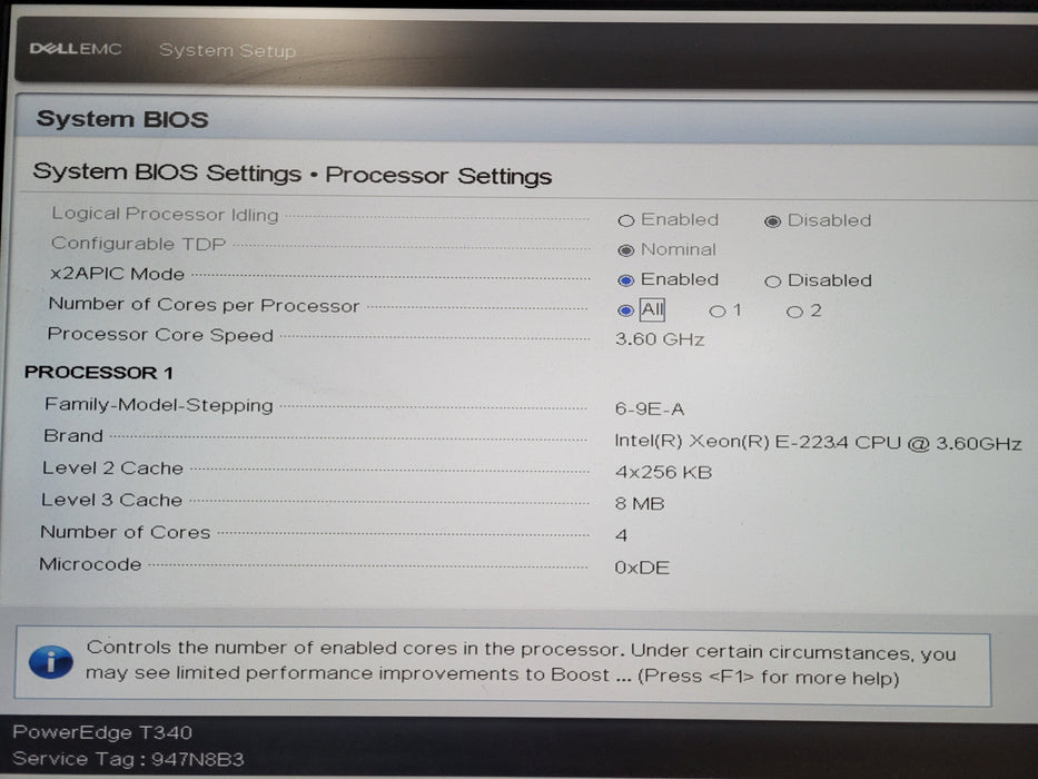 Dell PowerEdge T340 - 1x Xeon E-2234 @ 3.60GHz, 32GB DDR4, H730P - No HDD