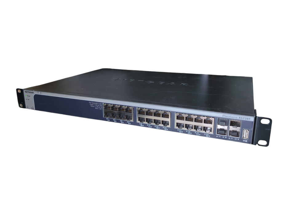 NETGEAR ProSAFE XS728T, 28-Port 10-Gbit Copper Smart Switch /w 4xSFP+