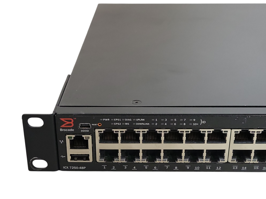 Brocade ICX7250-48P- 2X10G -Port Managed Network Switch, Read
