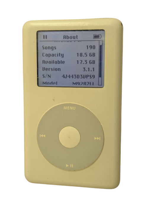 Apple iPod Classic 4th Generation A1059 20GB Vintage