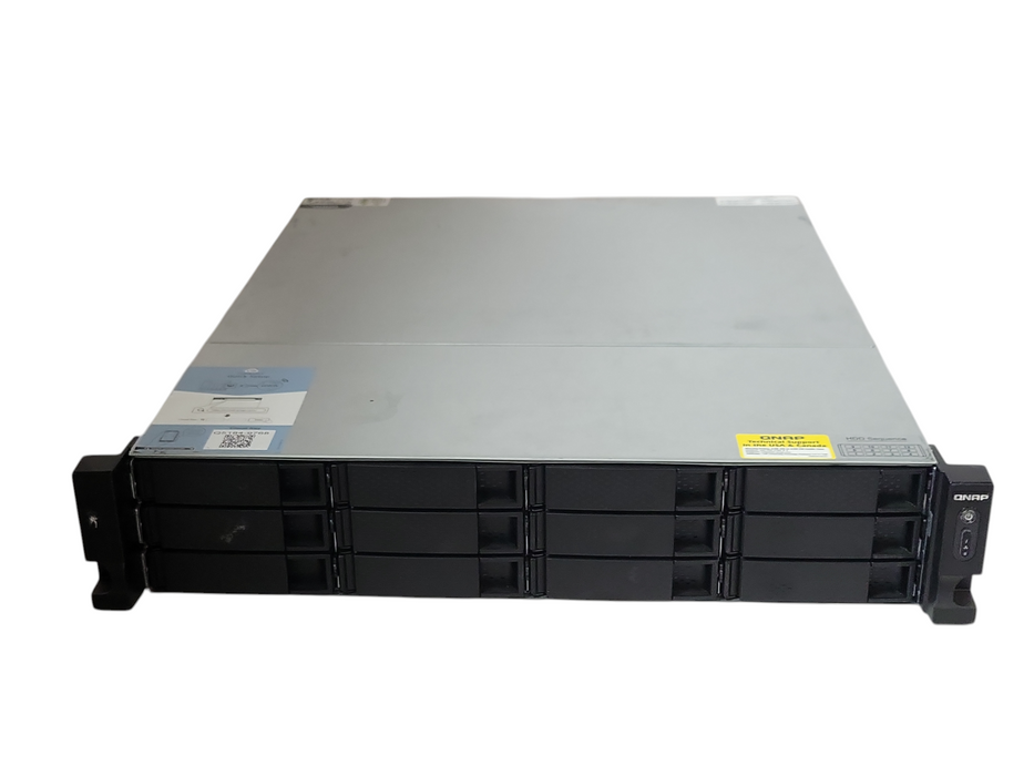 QNAP TS-1253U-RP 12 Bay Network Attached Storage w/ 12x HDD Trays, No PSU, READ