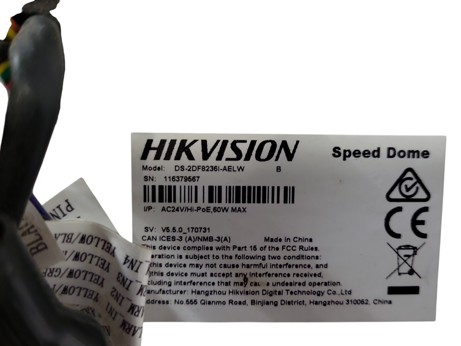 Hikvision DS-2DF8236I-AELW Speed dome camera, READ