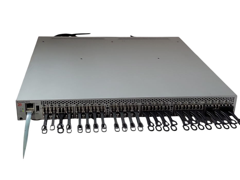 Brocade BR-6510-24-16G-F 48x 16GB FC SFP+ SAN Switch w/ x48 SFPs, READ