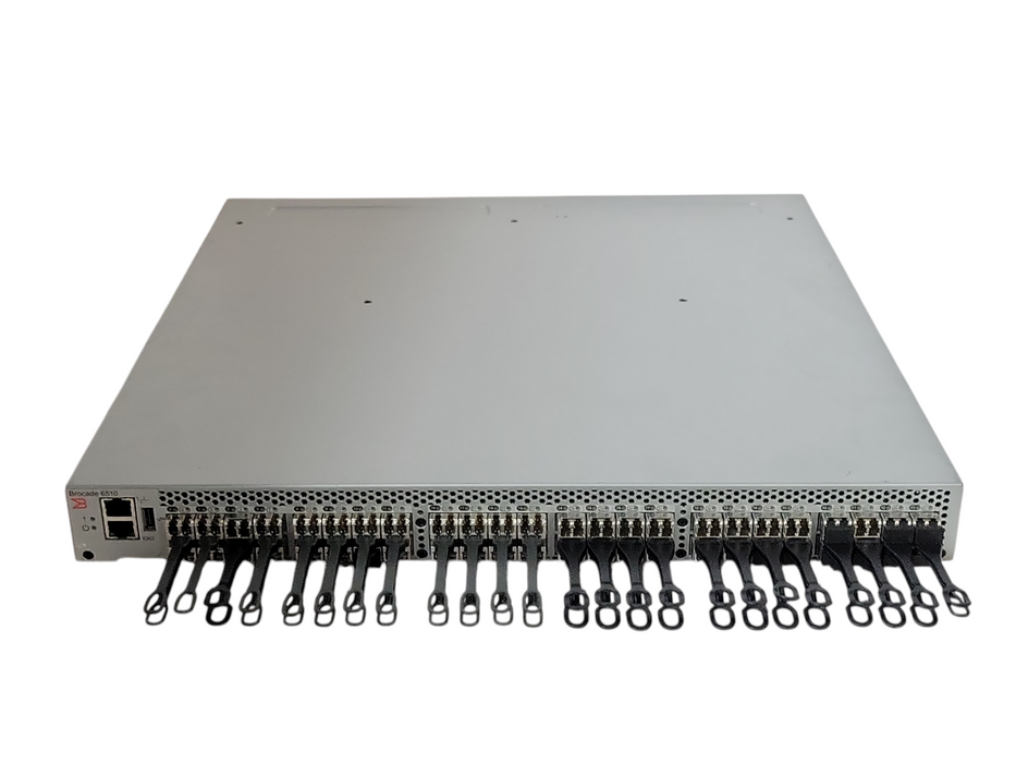 Brocade BR-6510-24-16G-F 48x 16GB FC SFP+ SAN Switch w/ x48 SFPs, READ