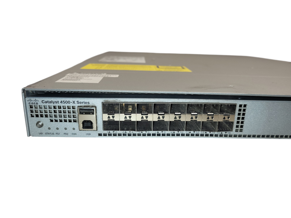 Cisco Catalyst WS-C4500X-16SFP+ 4500-X 16-Port SFP+ 10GB Switch w/ Dual PSU