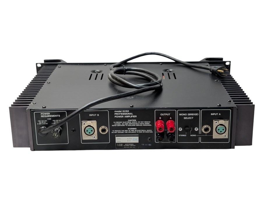 Urei Model 6250 Professional Stereo Audio Power Amplifier