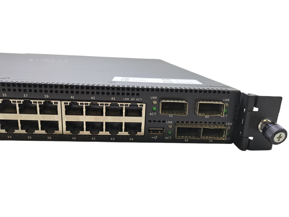Dell Force10 S4820T 48-Port 10GBase-T, 4x40GbE QSFP Network Switch *No FANS*