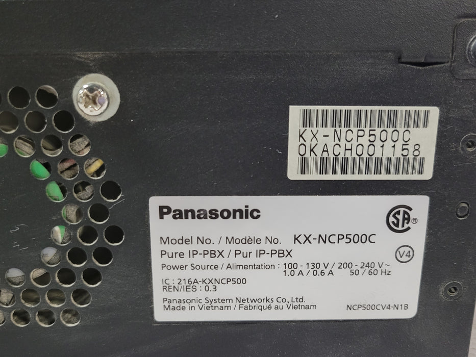 Panasonic KX-NCP500C Pure IP-PBX w/ 1x DLC16, 1x DHLC4, 2x LCOT4, READ