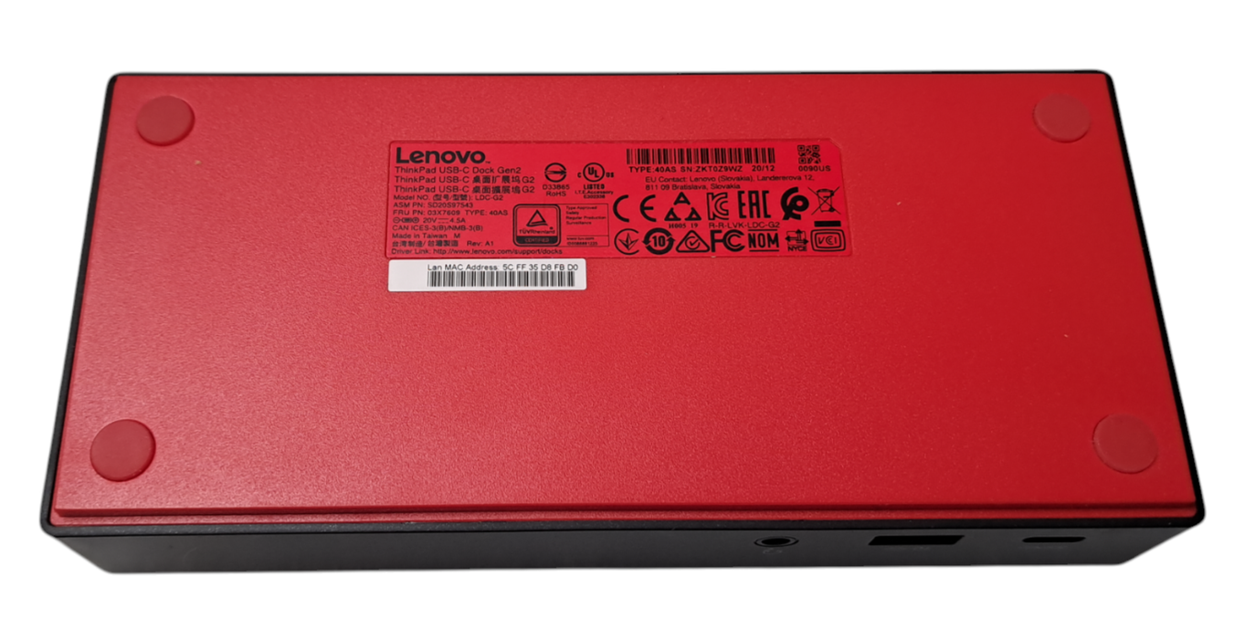 Lenovo ThinkPad USB-C Dock Gen2 LDC-G2 No AC