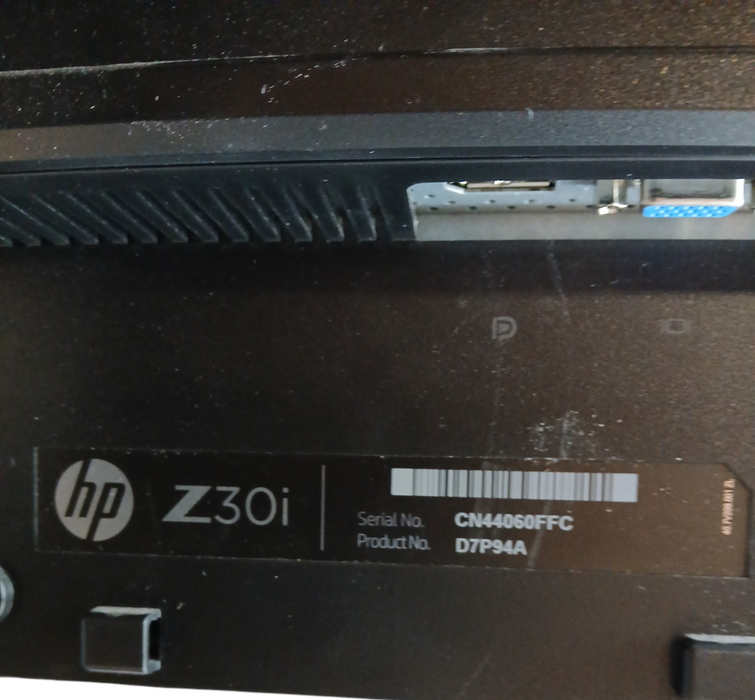 HP Z30i 30" IPS Monitor 2560x1600 60Hz w/ Stand READ