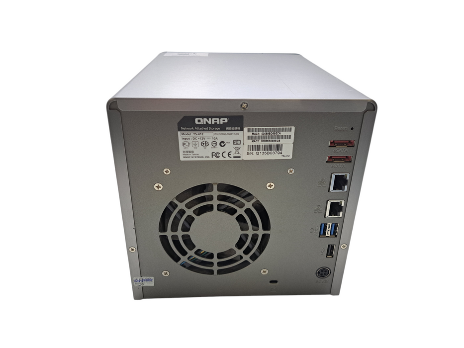 QNAP TS-412 | 4-Bay Network Attached Storage NAS (No HDD's)
