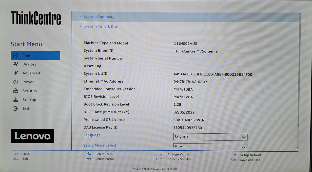 Lenovo ThinkCentre M75q Gen 2 | Ryzen 7 PRO 5750GE, 16GB DDR4, 256GB NVMe, Wi-Fi