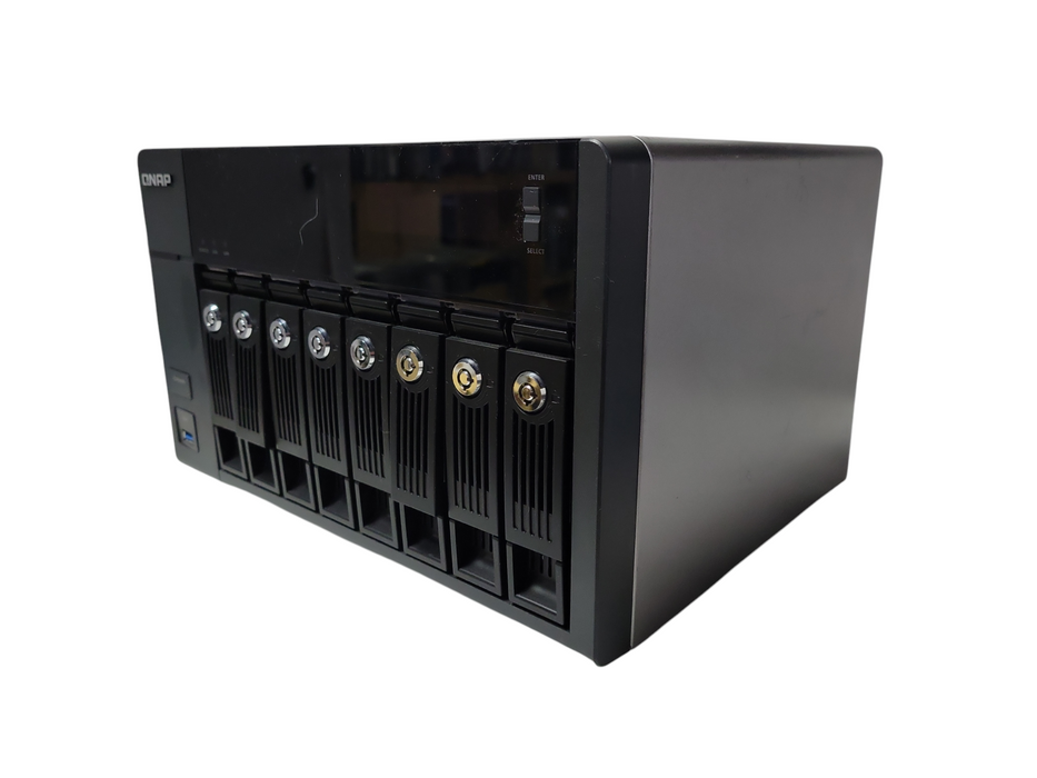 QNAP TVS-871 8-Bay Network attached storage with 8x 2TB HDDs