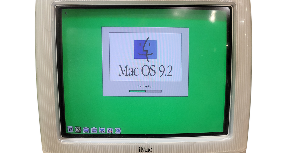 iMac G3 400 MHz, 320 MB RAM, Mac OS 9.2.1 64GB DD — retail.era
