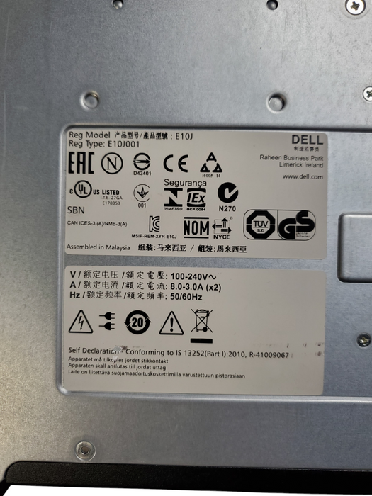 Dell SC4020 Storage Array - E10J - 2x 10G-ISCSI-2 Controller, 2x PSU - No HDD