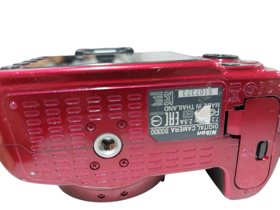 Red Nikon D3300 Digital Camera DSLR Camera Body Only ( No Lens )