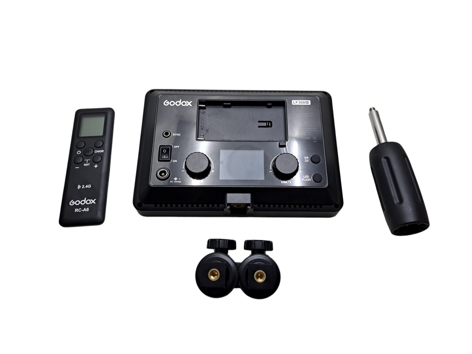 Godox LF308 Daylight LED Video Light & HSS Flash Strobe w/ Remote