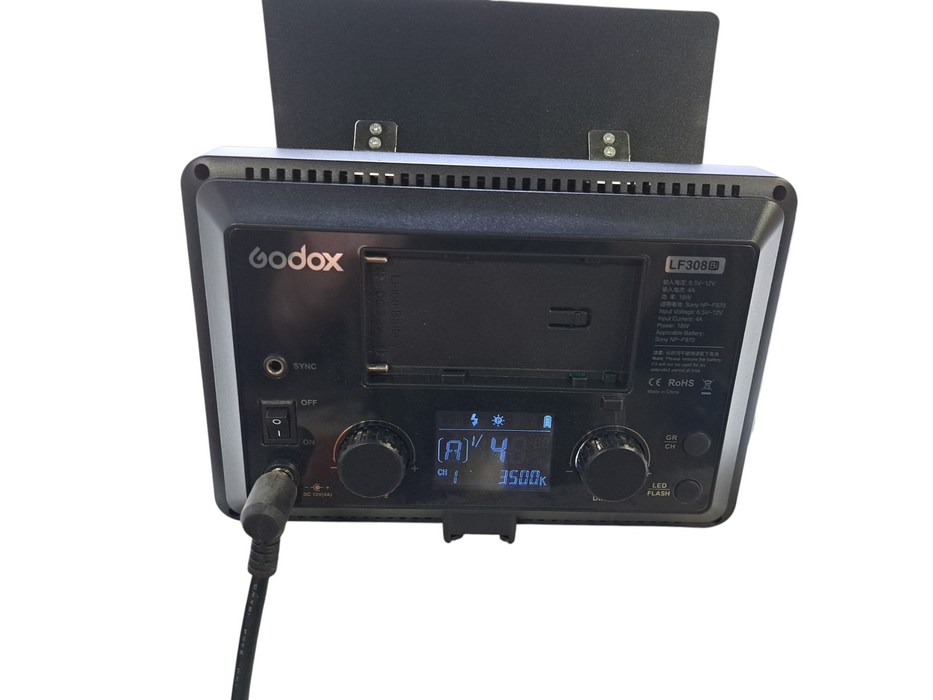 Godox LF308 Daylight LED Video Light & HSS Flash Strobe w/ Remote