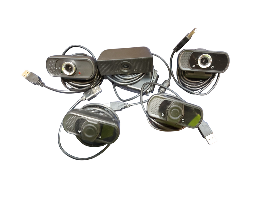 Lot 5x - HD 1080p Webcam with Microphone.