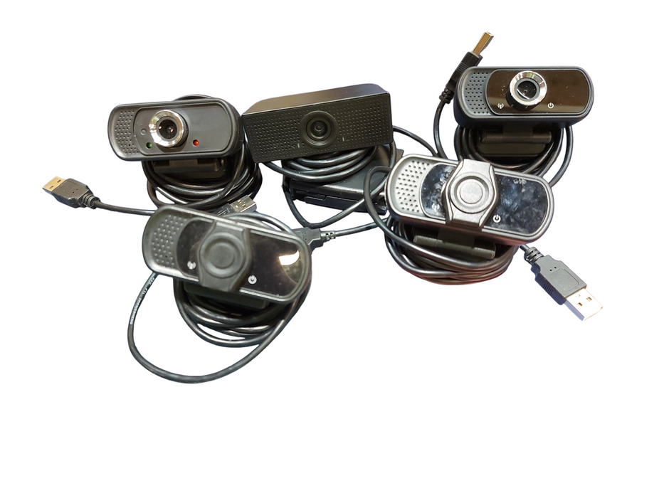 Lot 5x - HD 1080p Webcam with Microphone.