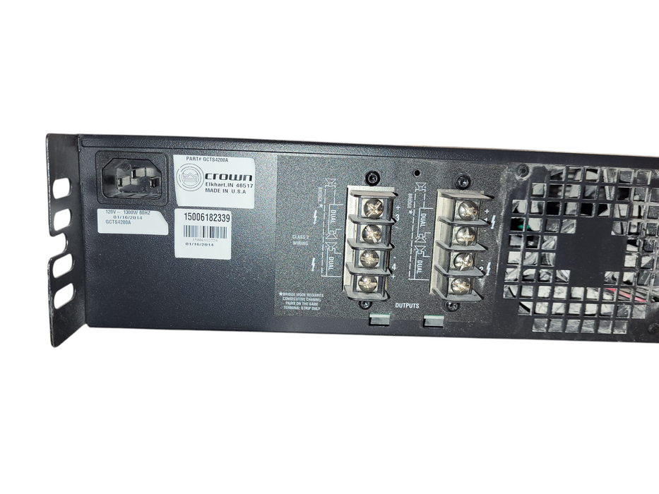Crown CTs 4200 Rackmount 4-Channel 260W Power Amplifier