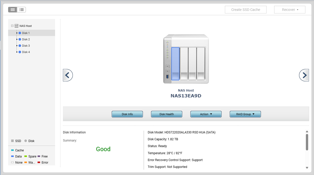 QNAP TS-419P II NAS 4-Bay NAS w/ 4x 2TB HDDs, No AC adapter